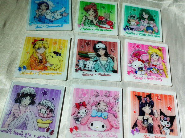 Sailor Moon and Sanrio acrylic card, size 2cm 4cm,8cm,16cm